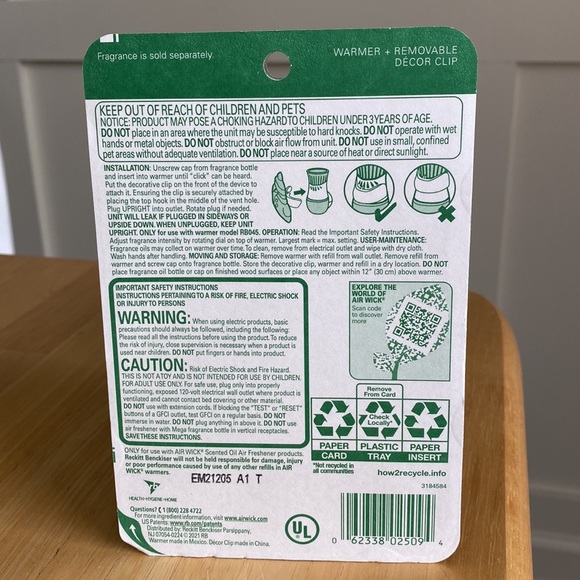 NEW Air Wick Scented Oil Warmer + Decor Clip - Picture 2 of 6